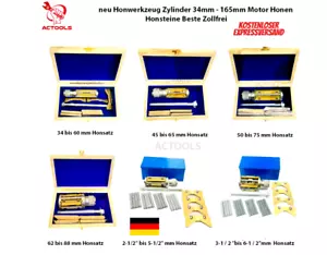 Neu Honwerkzeug Zylinder 34mm - 165mm Motor Honen + 4 Honsteine Beste Zollfrei - Bild 1 von 72