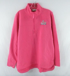 NWT Vineyard Vines Women's Pink Super Bowl Small Quilted Shep Shirt L #A196 - Picture 1 of 7