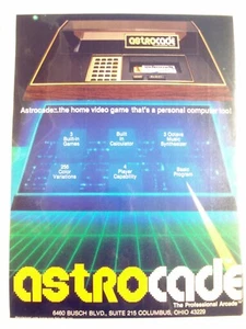 1982 Color Ad Astrocade, The Professional Arcade, Bally Mfg. Co., Columbus, Ohio - Picture 1 of 1