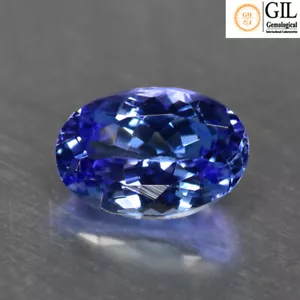 Pietra preziosa tanzanite blu tanzanite blu viola naturale certificata 3,42 carati GIL - Foto 1 di 3