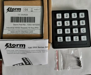 New. STORM INTERFACE Industrial Keypad: Square Pin, Numeric, 16 Keys - Picture 1 of 5