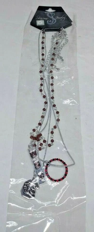 SEASONS NCAA SOUTH CAROLINA GAMECOCKS 3 PIECE NECKLACE SET NWT Cover