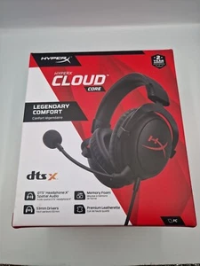 HyperX Cloud Core Gaming Headset Schwarz Legendär Komfort 53mm Treiber - Bild 1 von 5