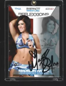 40 MADISON RAYNE SIGNED TNA KNOCKOUT WRESTLING CARD W/COA ***BONUS*** - Picture 1 of 5
