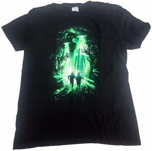 The X-Files Fox Mulder Dana Scully Aliens Space Ship Beam Mens T-Shirt (Black) - Bild 1 von 3