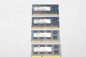 EBJ21UE8BFU0-DJ-F Genuine Elpida Laptop Memory 4x 2GB (8gb) DDR3 PC3-10600S R21 - Picture 1 of 4