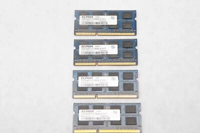EBJ21UE8BFU0-DJ-F Genuine Elpida Laptop Memory 4x 2GB (8gb) DDR3 PC3-10600S R21 - Image 1 of 4