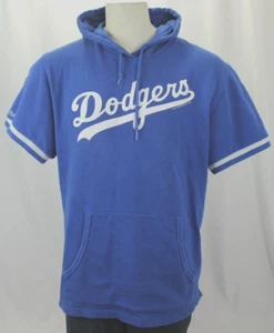 MITCHELL & NESS DODGERS SHORT SLEEVE HOODIE GC! - Imagen 1 de 6