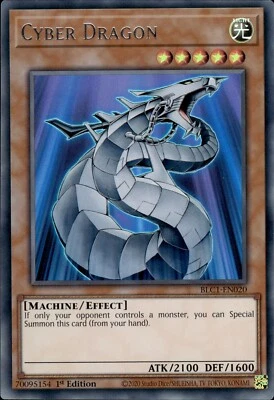 Cyber Dragon - Silver Ultra Rare 1st Edition BLC1-EN020 - NM - YuGiOh - Image 1 of 2
