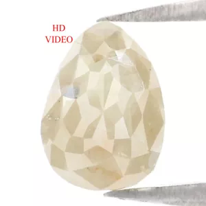 1.30 CT Natural Loose Pear Shape Diamond 7.75 MM White Grey Color Diamond LQ5119 - Picture 1 of 8