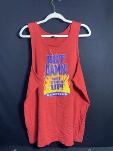 Vintage Dekuyper Hot Get Fired Up Danish Made in USA Herren XL Tank Top 80er 90er - Bild 1 von 5