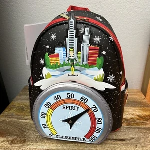 Mini Mochila Loungefly Navidad Elfo Clauómetro Iluminada NUEVO Amigo - Imagen 1 de 7