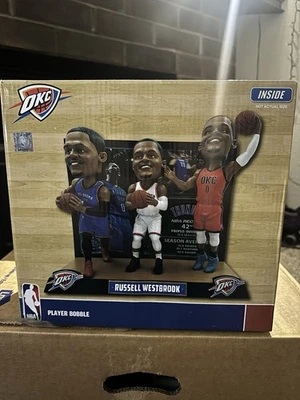 Bobblehead Russell Westbrook OKC Thunder Triple Threat NOVO EM FOLHA NA CAIXA - Imagem 1 de 3