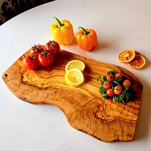 Olive Wood Irregular Shaped Cheese Board | 20-60 cm - Picture 1 of 9