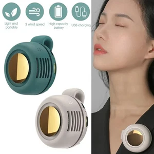 Silent Mini Bladeless Electric Fan Portable Clip On Fan for Shirt Waist Neck - Picture 1 of 20