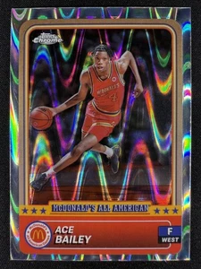 2024 Topps cromo McDonald's All-American #34 Ace Bailey RayWave refractor - Imagen 1 de 2