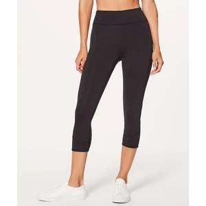 Legging Lululemon In Movement Crop 19" EE. UU. 4 Negro Everlux Fitness Deportes Nuevo sin Etiquetas - Imagen 1 de 9