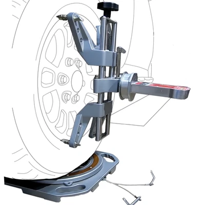 AutoSolo DIY Front End Wheel Alignment Kit - Turn Plates, Wheel Clamp, & Gauge - Image 1 of 4