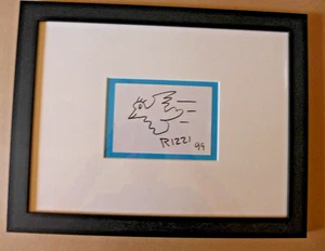 JAMES RIZZI, " Bird" , Originalzeichnung, handsigniert datiert mit Rahmen - Bild 1 von 2