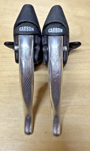 Campagnolo Record carbon ergopower vintage rennrad bremsschalthebel 2x 8 fach - Bild 1 von 6