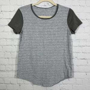 Camicia Lululemon Love Crew donna taglia 6 righe colorblock pima cotone activewear - Foto 1 di 6