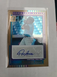 2025 Donruss Baseball - Roderick Arias - Gold Signature Series Autogramm #D 10 - Bild 1 von 2