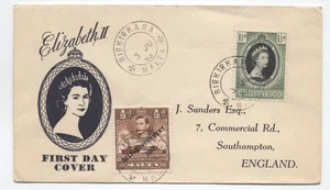 1953 Malta Elizabeth II Cacheted Coronation FDC [G.1031] - Bild 1 von 3