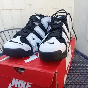  11 US Nike Air More Uptempo 96 Cobalt Bliss Black White Mens DV0819-001 W/box - Picture 1 of 8