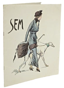 Marie Joseph Georges Goursat sagt Sem WERBEPLAKETTE des BUCHES "SEM" 1979 - Bild 1 von 1