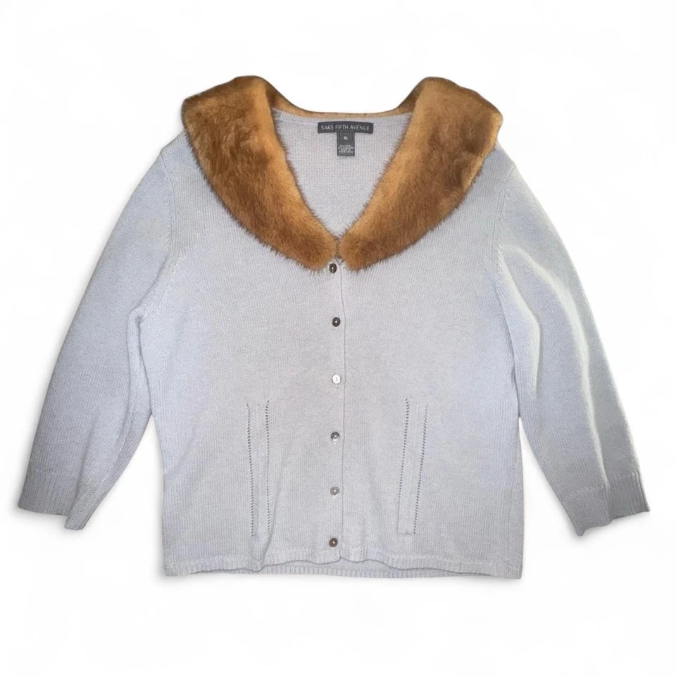 COLLAR DE PIEL SAKS FIVE AVE CARDIDAN TALLA XL Foto 1 de 1