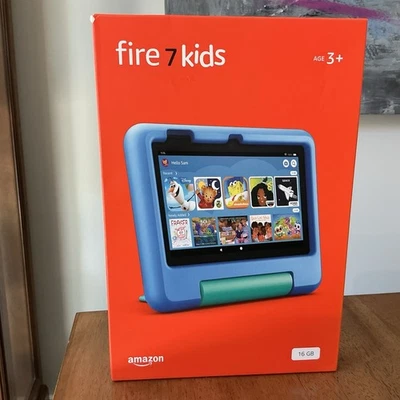 BRAND NEW SEALED Amazon Fire 7 Kids 12th Gen. 16GB, 7" Tablet Blue - Image 1 of 2