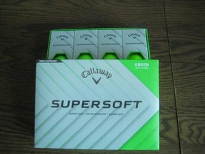 1 Dutzend BRANDNEUE Callaway SuperSoft matt grüne Golfbälle - Bild 1 von 1