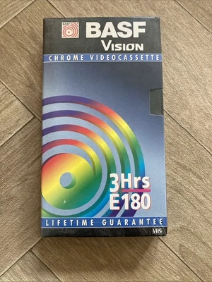 BASF Vision E180 Chrome Video Cassette 3-Hour BRAND NEW SEALED - Image 1 of 4