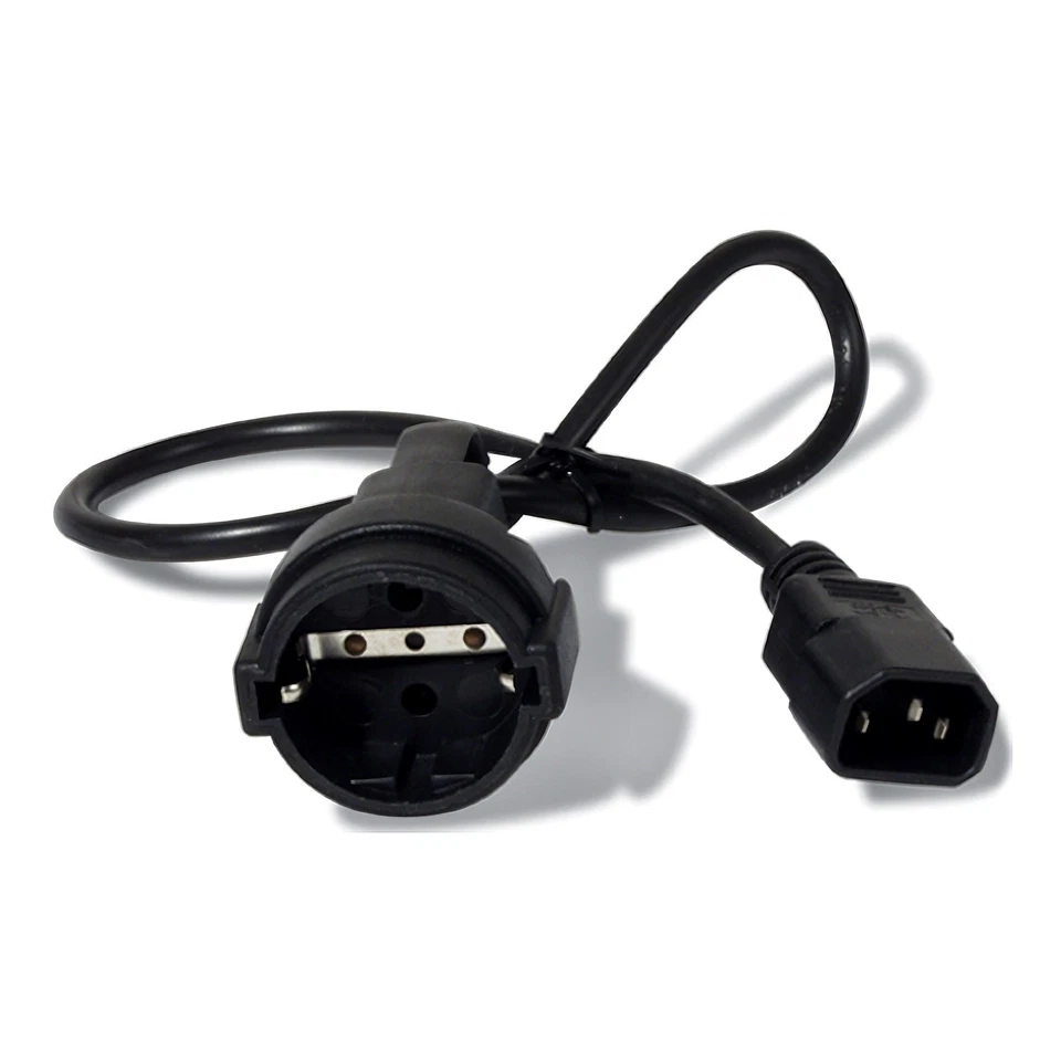 APC AP9880 Power Cord, C14 to CEE 7/7 Schuko, 0.6m - Image 1 of 1