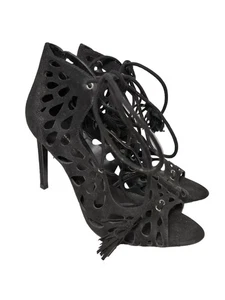 ZARA BASIC Sandalias de tacón alto Mujeres Sandalias de tacón Talla EU 39 negro - Imagen 1 de 5