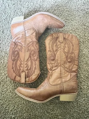 Botas de vaquero Coconuts de cuero marrón como para mujer 6M Foto 1 de 4