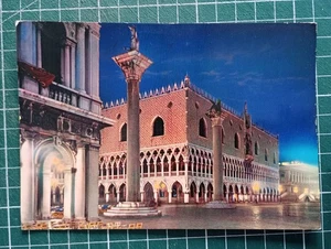 XH1585 CP um 1987 Herzogspalast Venedig bei Nacht - Bild 1 von 2