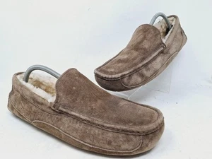 Ugg Australia Ciabatta Uomo 5775 Ascot Marrone Pelle di Pecora Scamosciata Taglia 12 - Foto 1 di 9