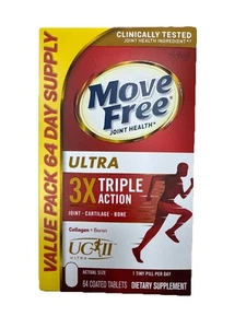 Schiff Move Free Ultra Triple Action Dietary Supplement 64 Tablets EXP 01/2028 - Picture 1 of 1