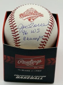 Joe Torre Autograph Signed 1996 WS Logo Ball W/ 96 WS Champs JSA - Picture 1 of 1