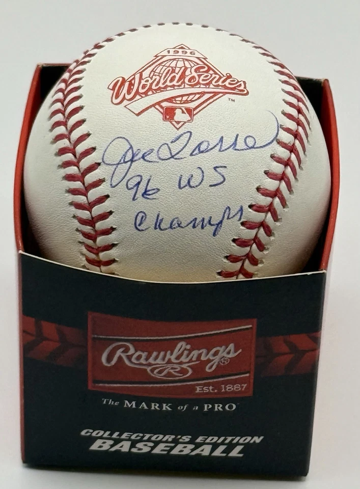 Joe Torre Autograph Signed 1996 WS Logo Ball W/ 96 WS Champs JSA - Image 1 of 1