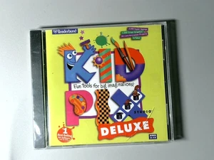 Kid Pix Deluxe Studio CD 1998 Bestseller Kinder Kunst Software Broderbund - Bild 1 von 2