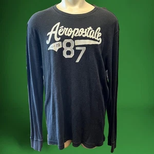 Y2K Aeropostale Thermohemd Langarm Herren XXL Vintage 90er Prep Streetwear - Bild 1 von 9