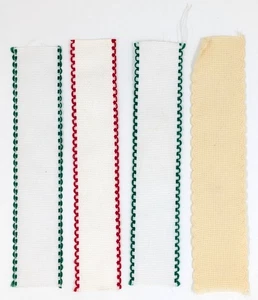 Cuatro (4) espacios en blanco marcadores de punto de cruz de tela Aida - 9 1/2" - Imagen 1 de 3