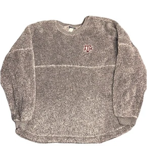 Spirit Jersey Texas Aggies Felpa Donna in Pile Grigio Taglia XXL - Foto 1 di 10