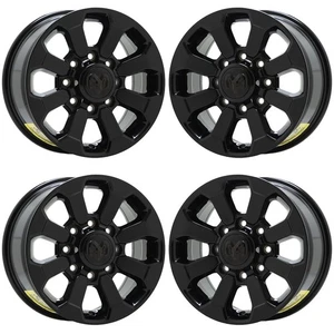 17" Dodge Ram 2500-3500 Truck Gloss Black wheels rims Factory OEM 2599 EXCHANGE - Picture 1 of 8