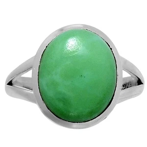 Premium Chrysoprase - Australia 925 Sterling Silver Ring s.6 Jewelry R-1005 - Picture 1 of 5