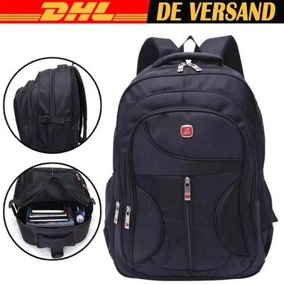Wasserdicht Laptop Rucksack Sport Reise Wandern Arbeit Freizeit Schulrucksack - Bild 1 von 4