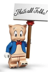 LEGO Porky Pig Minifigur mit Ständer Looney Tunes Sammlerstück 71030-12 COLLT12 - Bild 1 von 5