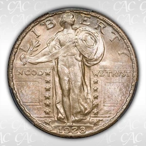 1928 25c CACG MS 66 - Picture 1 of 3